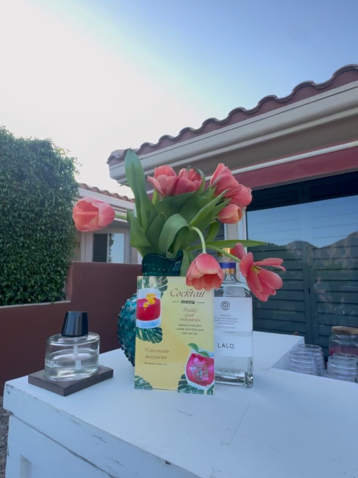 Elegant taco catering setup for a Coachella Valley celebration