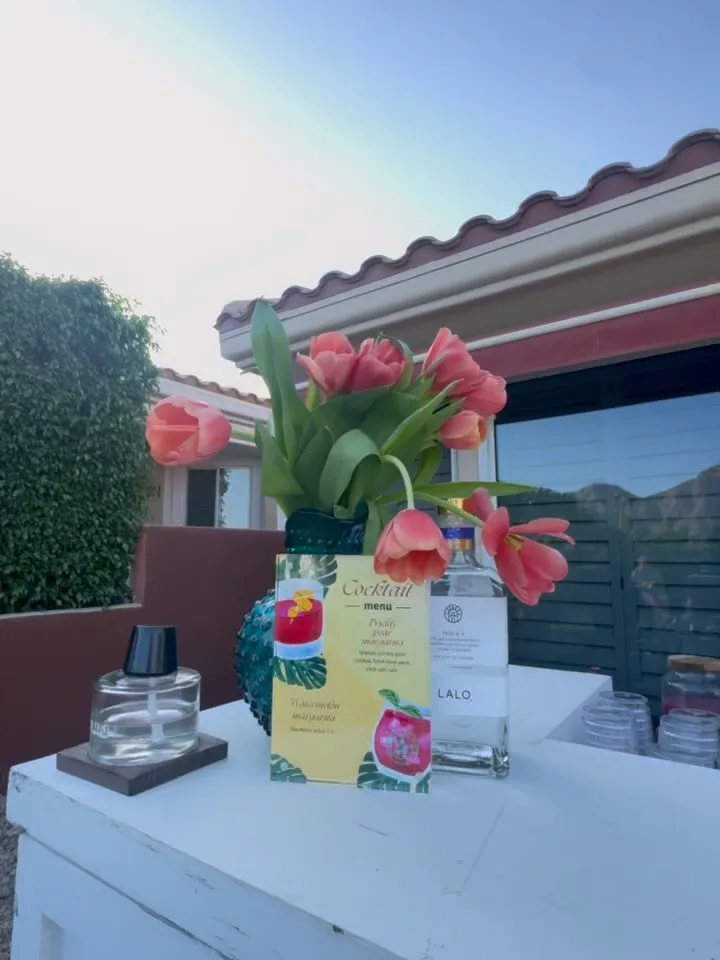 Elegant taco catering setup for a Coachella Valley celebration